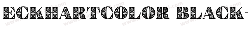 EckhartColor Black字体转换